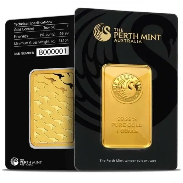 1 oz Gold Bar Perth Mint