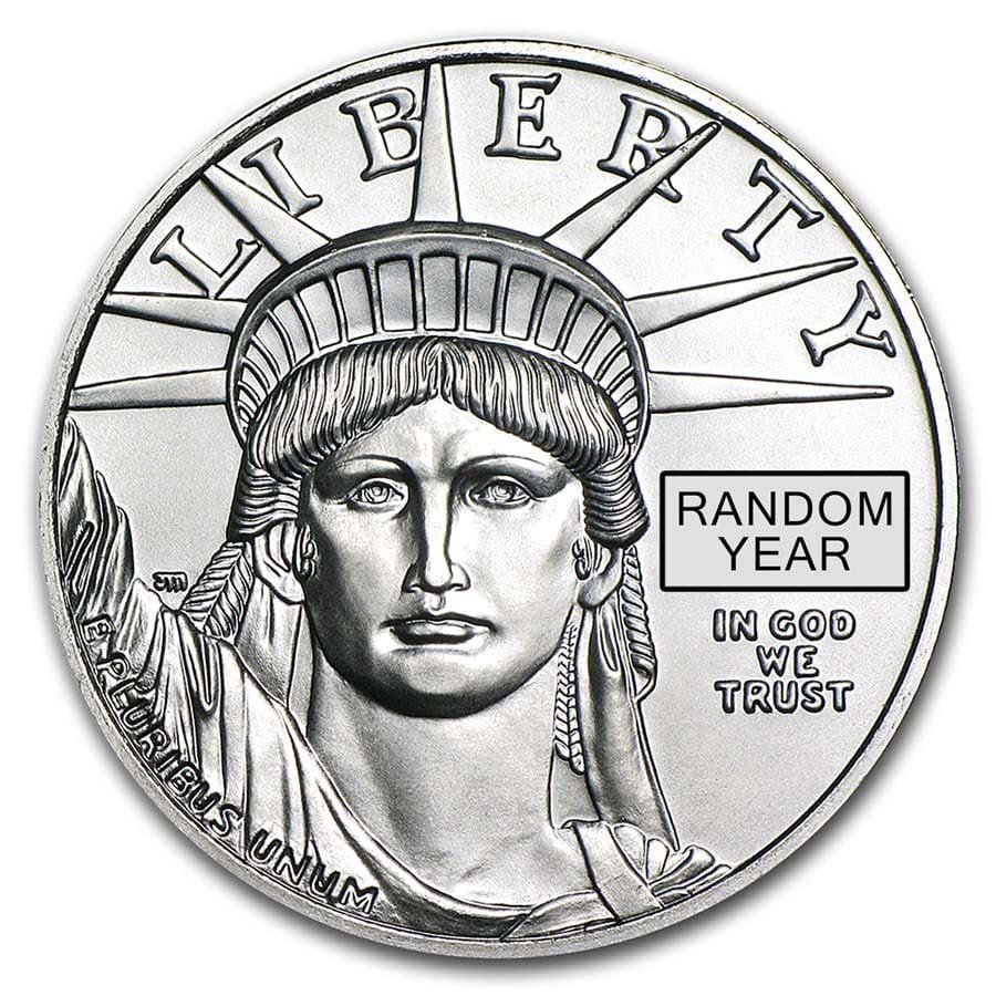 1 oz Platinum American Eagle obverse